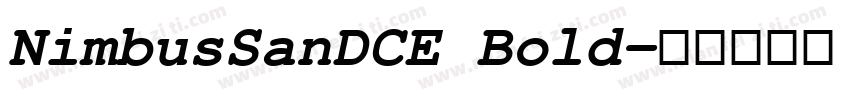 NimbusSanDCE Bold字体转换